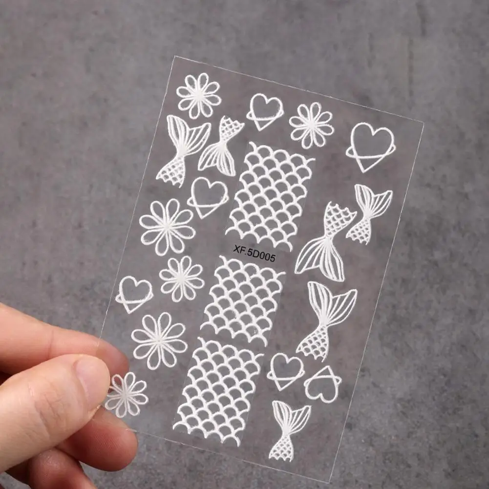 Great Fingernail Sticker Self Adhesive Attractive Elegant Simple Flowers Nail Embossed Sticker Manicure Decal Nail Decal
Great Fingernail Sticker Self Adhesive Attractive Elegant Simple Flowers Nail Embossed Sticker Manicure Decal Nail Decal