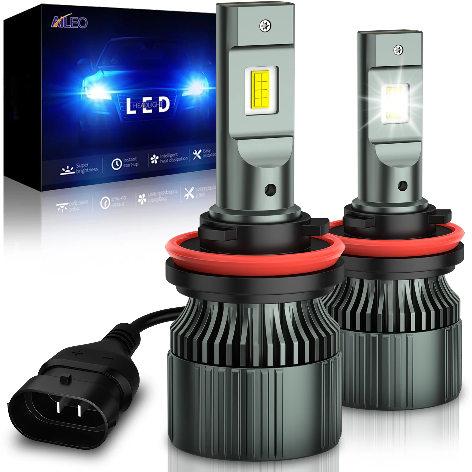 AILEO 20000LM 6000K H4 H7 LED Car Headlight Bulbs Mini Canbus H1 H11 H13 9012 110W Auto Driving Headlamp 9005 9006 HB4 9004 9007
AILEO 20000LM 6000K H4 H7 LED Car Headlight Bulbs Mini Canbus H1 H11 H13 9012 110W Auto Driving Headlamp 9005 9006 HB4 9004 9007
