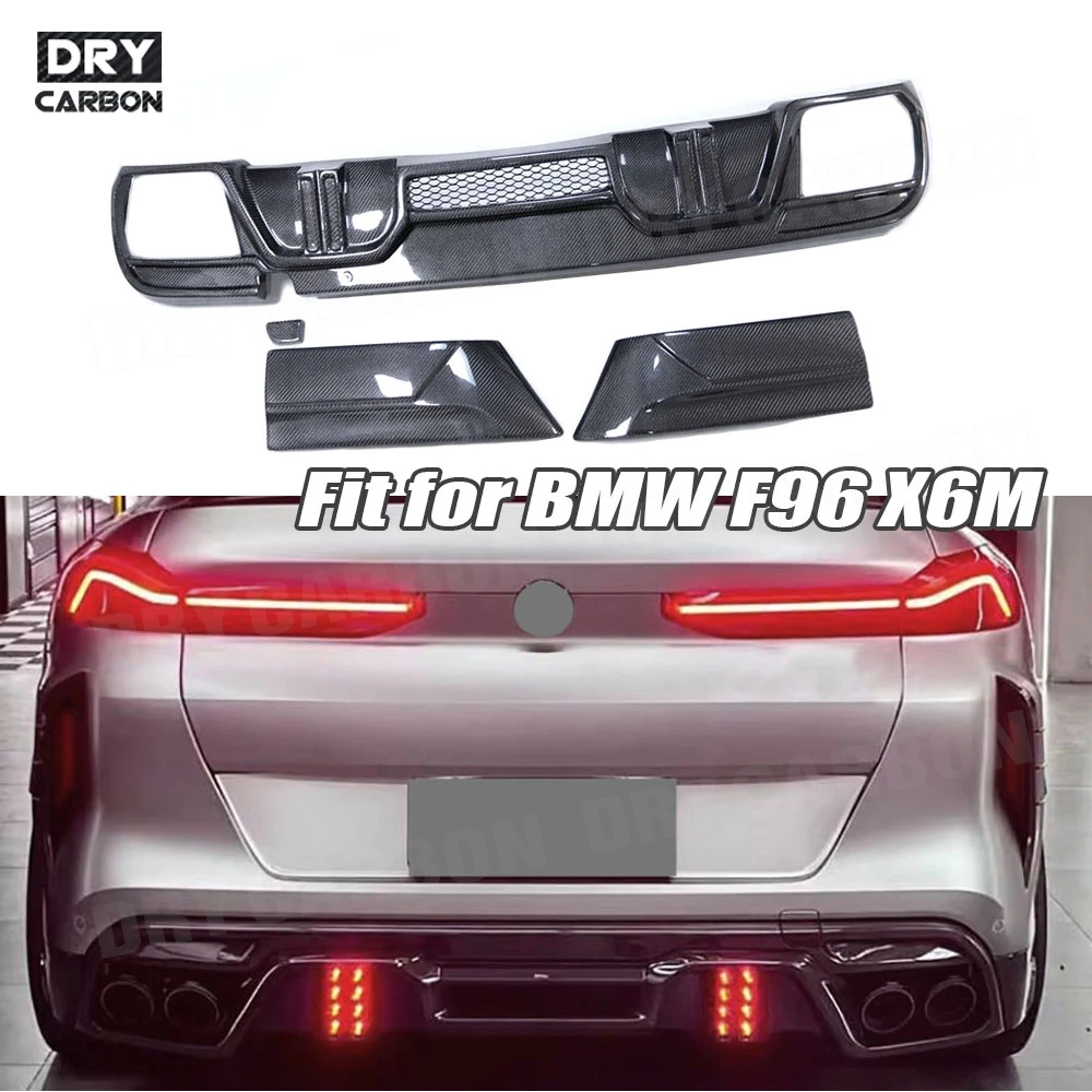 Carbon Fiber Rear Bumper Diffuser Spoiler FRP Bumper Guard Car Body Kits Accessories for BMW F96 X6M 2019 2020 2021 2022
Carbon Fiber Rear Bumper Diffuser Spoiler FRP Bumper Guard Car Body Kits Accessories for BMW F96 X6M 2019 2020 2021 2022