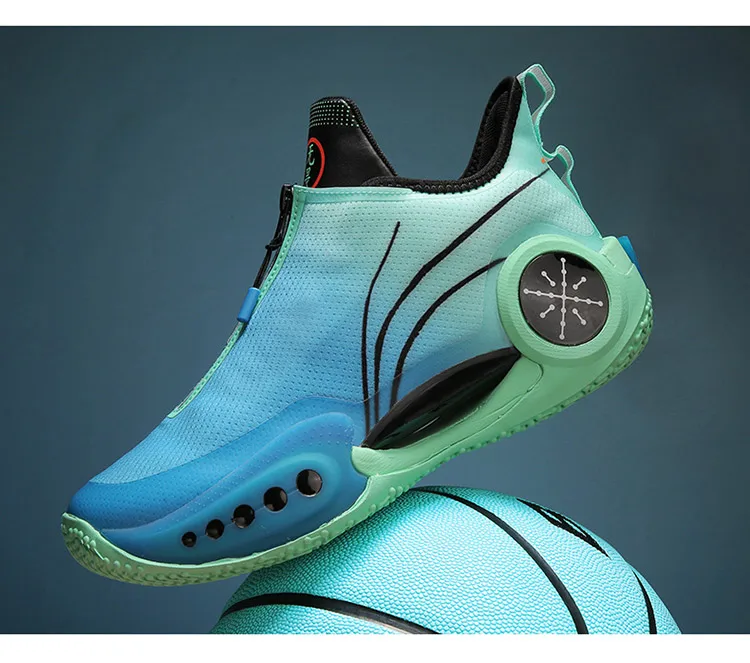 Novas botas de basquete masculino esportes ao ar livre amortecimento anti-deslizamento tênis de basquete respirável Novas botas de basquete masculino esportes ao ar livre amortecimento anti-deslizamento tênis de basquete respirável