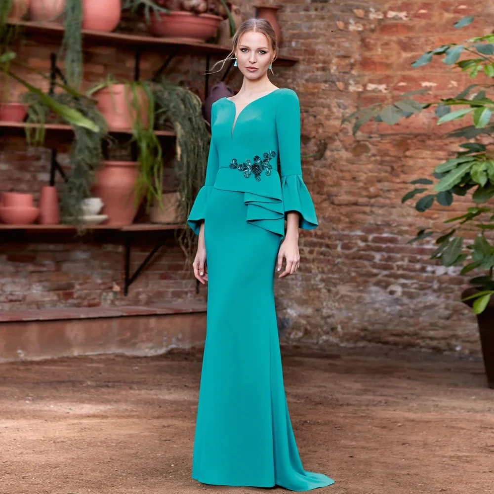 Elegant Long Sleeves Appliques Floor-Length Mermaid Mother of the Bride Dress Occasion Formal Party Wedding 2023
Elegant Long Sleeves Appliques Floor-Length Mermaid Mother of the Bride Dress Occasion Formal Party Wedding 2023