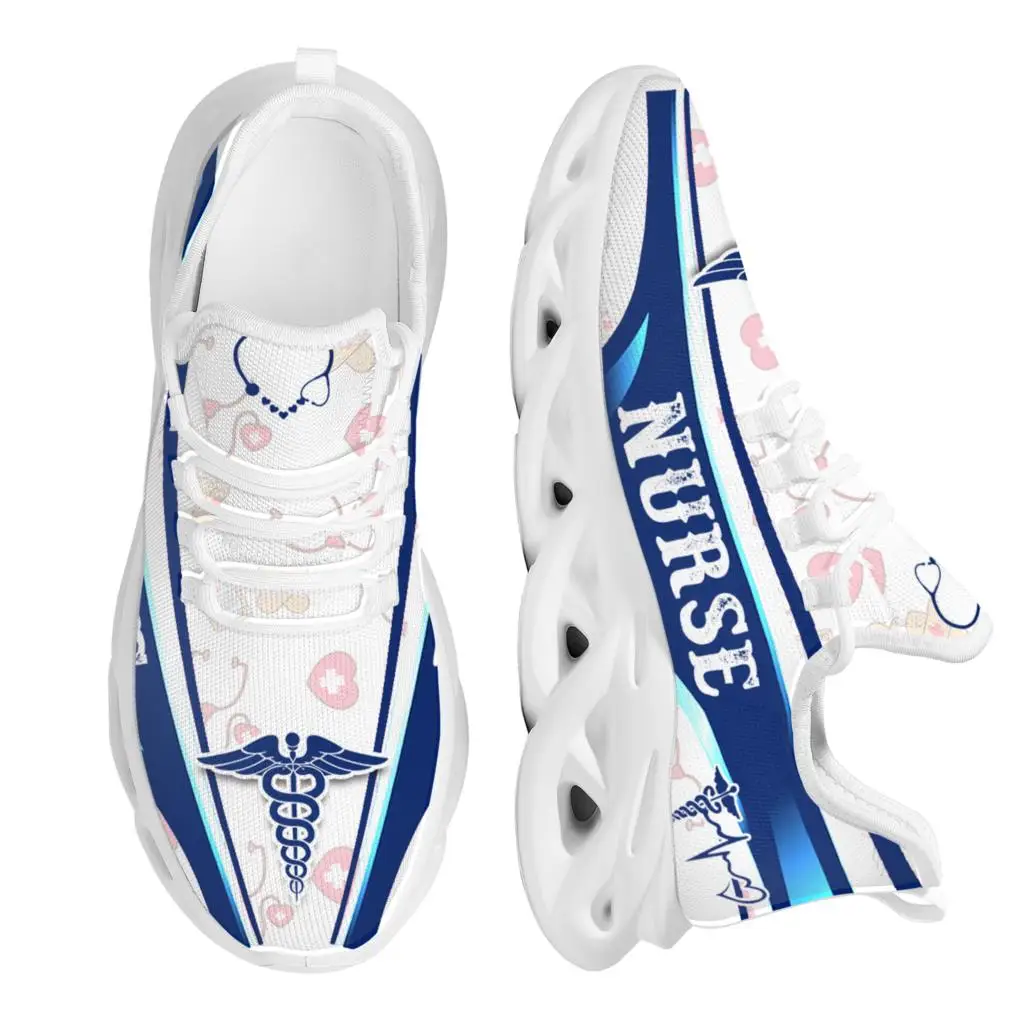 INSTANTARTS White Ladies Nurse Print Summer Knit Platform Shoes Lightweight And Breathable Lace-up Blade Sneakers Medical Shoes 
INSTANTARTS White Ladies Nurse Print Summer Knit Platform Shoes Lightweight And Breathable Lace-up Blade Sneakers Medical Shoes