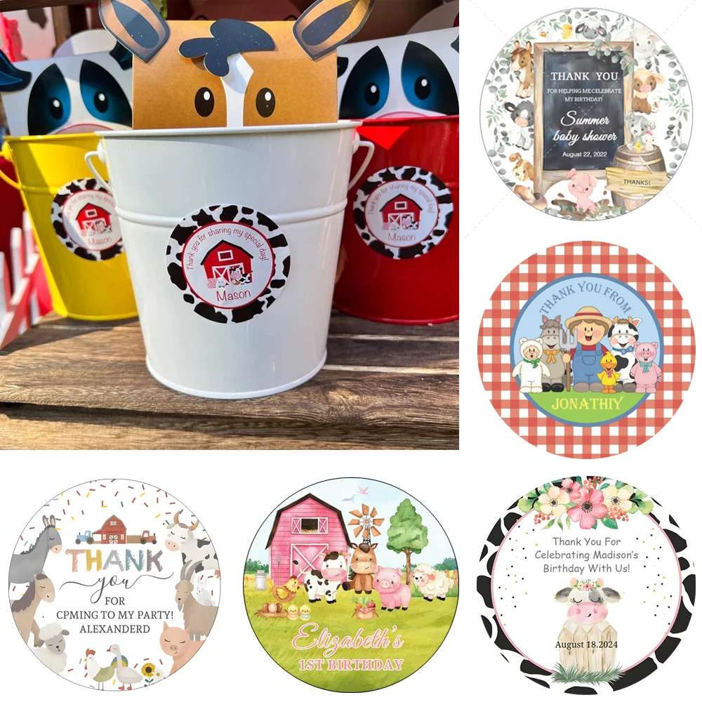 Farm Animals Birthday Stickers Labels Rural Petting Zoo Cow Horse Barnyard Bday Party Decor Sticker Welcome Baby Shower Supplies
Farm Animals Birthday Stickers Labels Rural Petting Zoo Cow Horse Barnyard Bday Party Decor Sticker Welcome Baby Shower Supplies