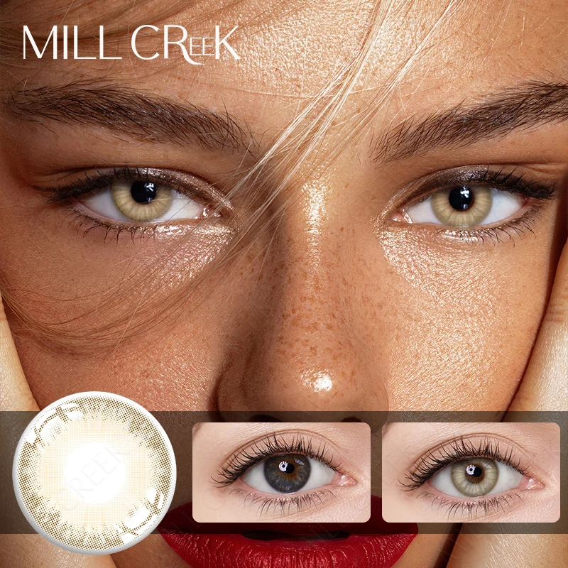 1 Pair Natural Colored Lenses For Eyes Makeup High Quality Eyes Contact Lenses Cosmetic with Contact Lenses Case One Year Use 1 Pair Natural Colored Lenses For Eyes Makeup High Quality Eyes Contact Lenses Cosmetic with Contact Lenses Case One Year Use