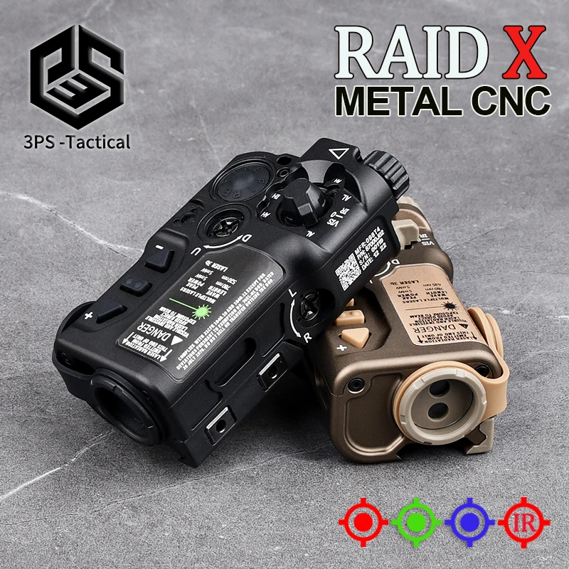 WADSN Metal Raid X Tactical Red IR Laser Sight Green Laser Ray Strobe Fit 20mm Picatinny Rail Airsoft AR15 Weapon Red Dot Aiming
WADSN Metal Raid X Tactical Red IR Laser Sight Green Laser Ray Strobe Fit 20mm Picatinny Rail Airsoft AR15 Weapon Red Dot Aiming