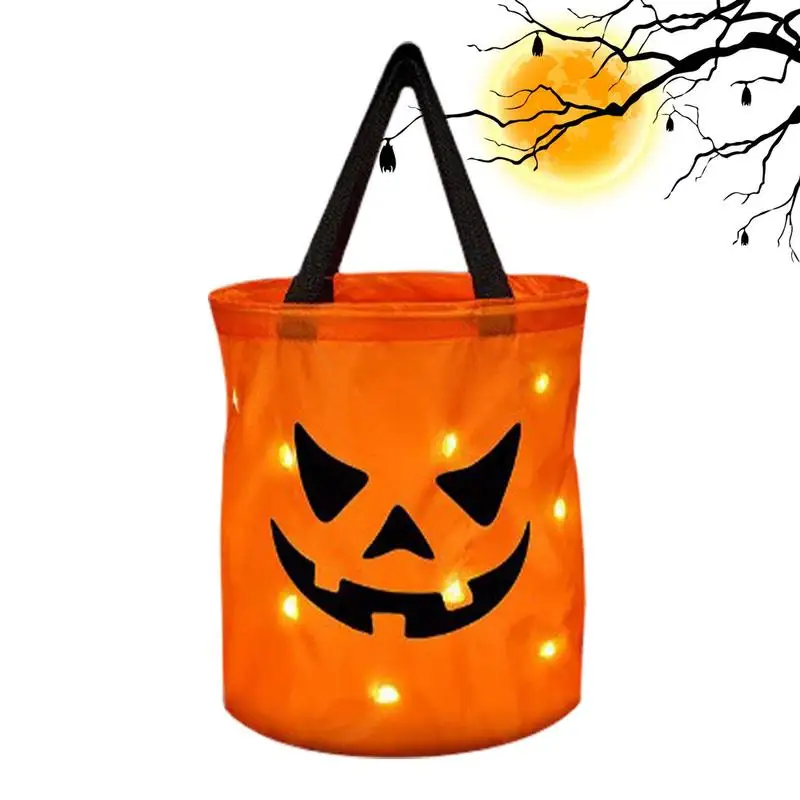 LED Light Halloween Candy Bags Pumpkin Candy Bags Collapsible Halloween Basket For Thanksgiving Party Multipurpose Goodie Bags
LED Light Halloween Candy Bags Pumpkin Candy Bags Collapsible Halloween Basket For Thanksgiving Party Multipurpose Goodie Bags