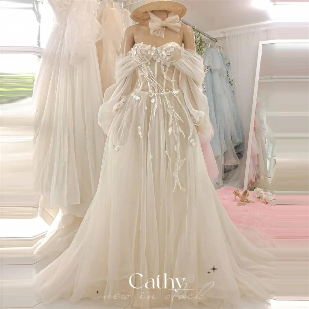Cathy Handmade فساتين السهرة Off Shoulder A-line Prom Dress Princess Lace Embroidery Party Dresses Puffy Tulle Vestidos De Noche
Cathy Handmade فساتين السهرة Off Shoulder A-line Prom Dress Princess Lace Embroidery Party Dresses Puffy Tulle Vestidos De Noche