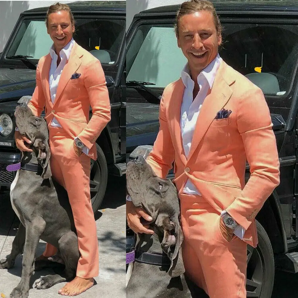 Fashion Men Suits for Wedding (Blazer+Pant) One Button Peaked Lapel Wedding Tuxedos Formal Prom Groom Party Custom Made
Fashion Men Suits for Wedding (Blazer+Pant) One Button Peaked Lapel Wedding Tuxedos Formal Prom Groom Party Custom Made