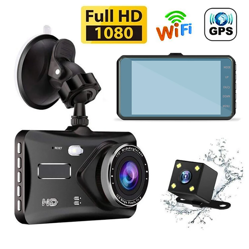 Dash Cam Dual Lens 1080P Full HD Vehicle Camera Car DVR Night Vision Driving Video Recorder GPS Wi-Fi Parking Monitor Black Box
Dash Cam Dual Lens 1080P Full HD Vehicle Camera Car DVR Night Vision Driving Video Recorder GPS Wi-Fi Parking Monitor Black Box