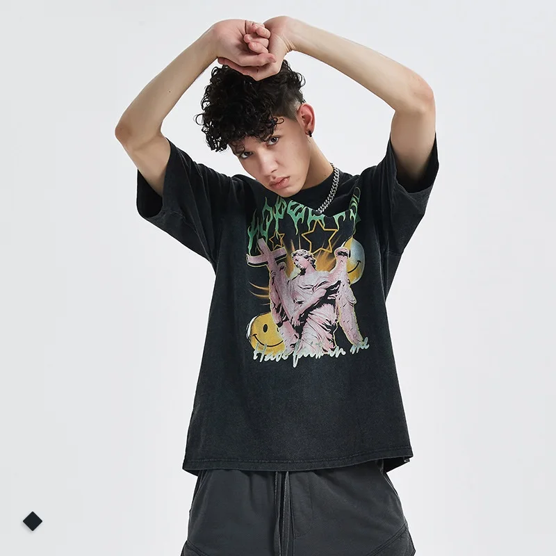 Футболка мужская хлопковая свободного кроя, уличная одежда в стиле ретро, с принтом старых ангелов, с круглым вырезом, в стиле хип-хоп, летний пуловер
Футболка мужская хлопковая свободного кроя, уличная одежда в стиле ретро, с принтом старых ангелов, с круглым вырезом, в стиле хип-хоп, летний пуловер