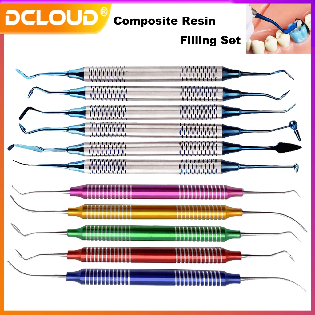 DECLOUD 1Set Dental Composite Resin Filling Spatula Aesthetic Restoration Set Resin Filler Tool Dentist Restoration Instrument
DECLOUD 1Set Dental Composite Resin Filling Spatula Aesthetic Restoration Set Resin Filler Tool Dentist Restoration Instrument