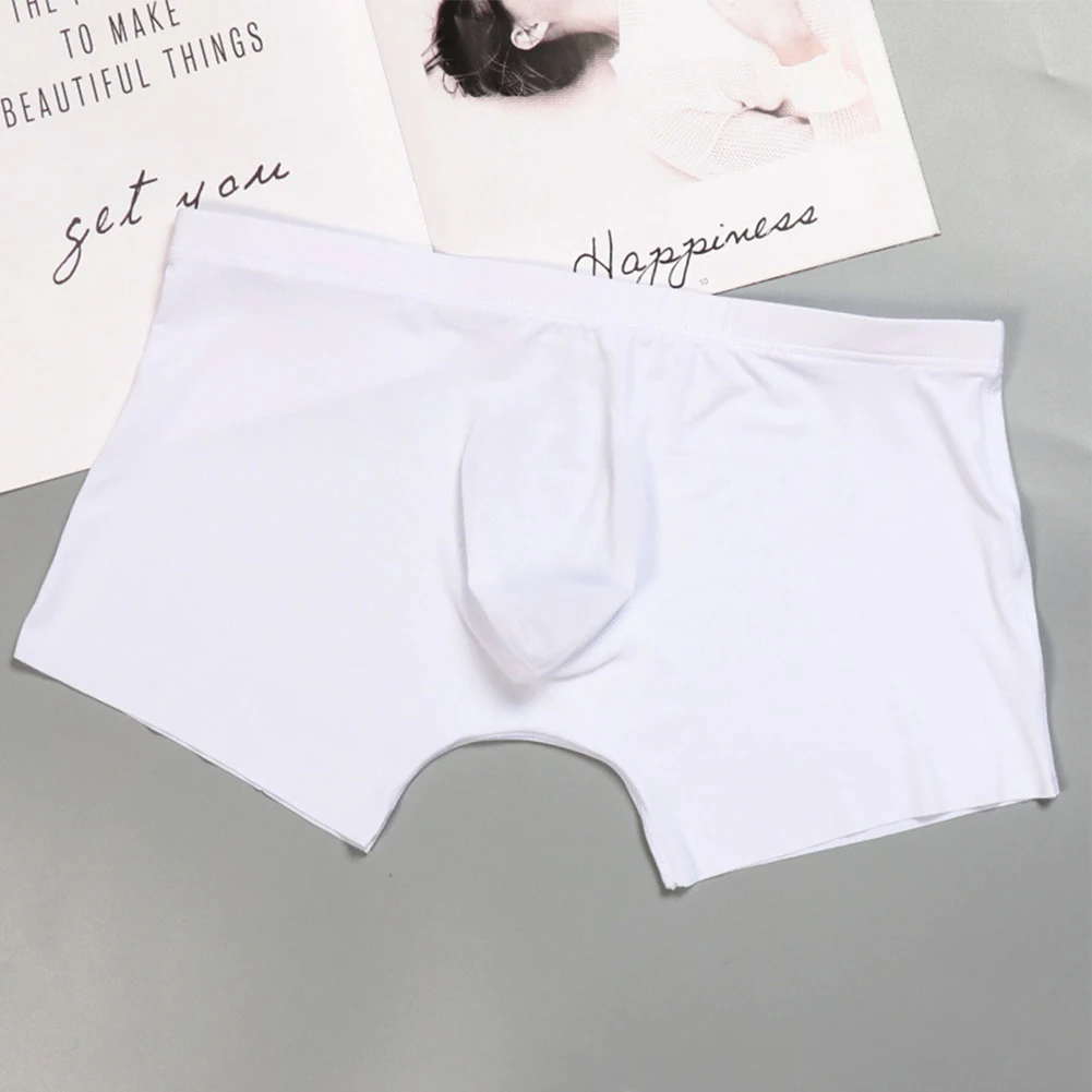 Men's Sexy Solid Ice Silk Boxer Briefs Breathable Low Waist Elastic Shorts Lingerie (Multiple Colors Available)
Men's Sexy Solid Ice Silk Boxer Briefs Breathable Low Waist Elastic Shorts Lingerie (Multiple Colors Available)
