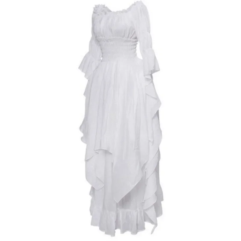 Victorian Renaissance Spring Women Fashion Elegant Retro Medieval Trumpet Sleeve Long Dress Cosplay Gothic Witch Dress Female
Victorian Renaissance Spring Women Fashion Elegant Retro Medieval Trumpet Sleeve Long Dress Cosplay Gothic Witch Dress Female