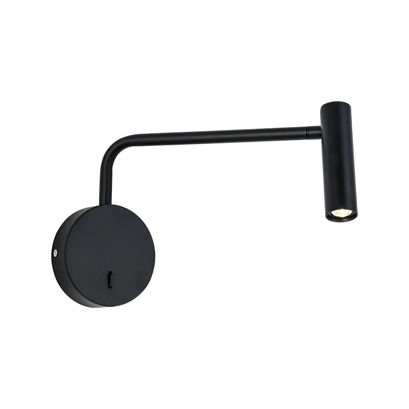 Hotel Room Reading Lamp with Switch Bedroom Exposed Bedside Lamp Reading Wall Lamp Spotlight (Black)
Hotel Room Reading Lamp with Switch Bedroom Exposed Bedside Lamp Reading Wall Lamp Spotlight (Black)