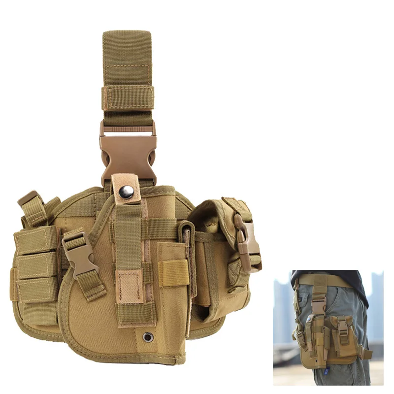 

Military Airsoft Tactical Universal Gun Holster Molle Pistol Gun Bag Holster Handgun Outdoor Hunting Drop Leg Thigh Bag GLOCK