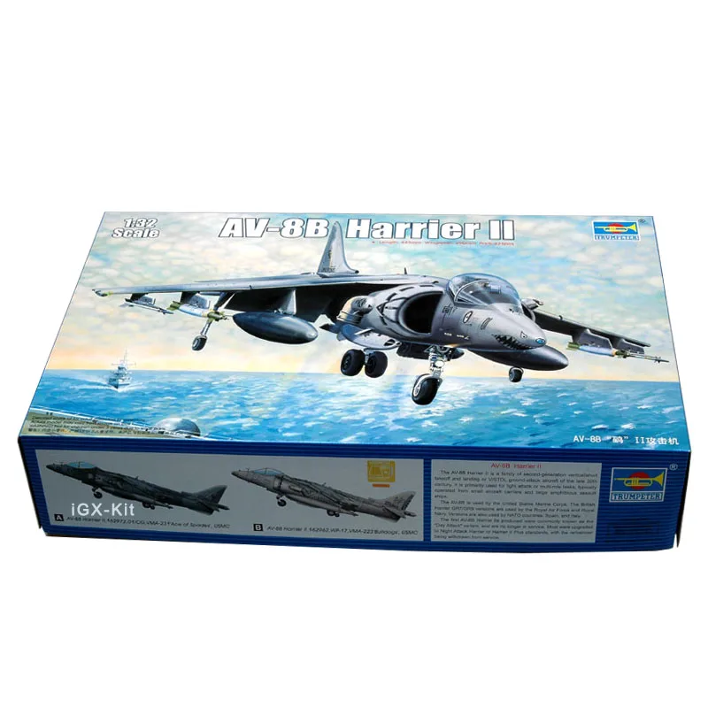 Trumpeter 02229 1: 32 AV8B Harrier II ранняя атака самолет Военная сборка пластиковая игрушка ручная работа Модель Строительный комплект
Trumpeter 02229 1: 32 AV8B Harrier II ранняя атака самолет Военная сборка пластиковая игрушка ручная работа Модель Строительный комплект