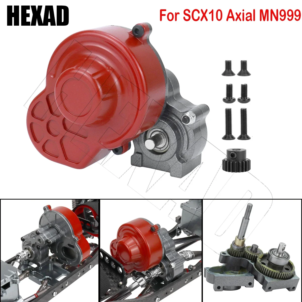 Металлическая коробка передач SCX10 с моторным редуктором для 1/10 RC Crawler Axial 90027 SCX10 II 90047 90046 MN999, обновленные детали 
Металлическая коробка передач SCX10 с моторным редуктором для 1/10 RC Crawler Axial 90027 SCX10 II 90047 90046 MN999, обновленные детали