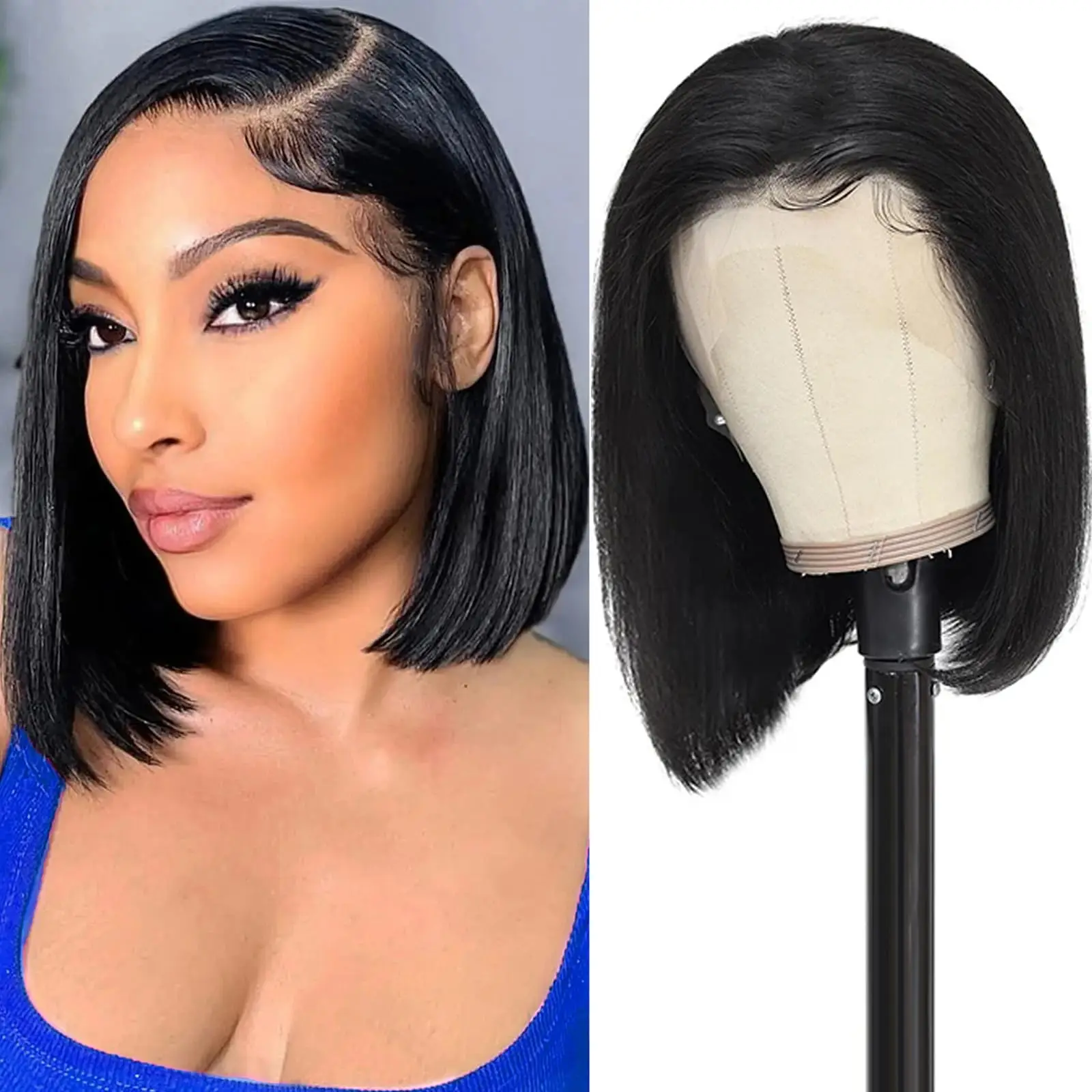 Bob Wig Human Hair 13x4 Frontal Lace Wigs HD Bob Lace Front Wigs Human Hair for Women 180% Density Short Bob Wigs Straight Wigs
Bob Wig Human Hair 13x4 Frontal Lace Wigs HD Bob Lace Front Wigs Human Hair for Women 180% Density Short Bob Wigs Straight Wigs