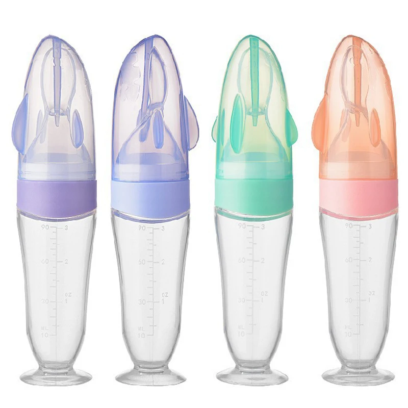 Baby Bottle Silicone Rice Paste Bottle Spoon Feeding Spoon for Squeeze Soft Spoon Silicone Rice Paste Spoon Baby Bottle Feeder
Baby Bottle Silicone Rice Paste Bottle Spoon Feeding Spoon for Squeeze Soft Spoon Silicone Rice Paste Spoon Baby Bottle Feeder