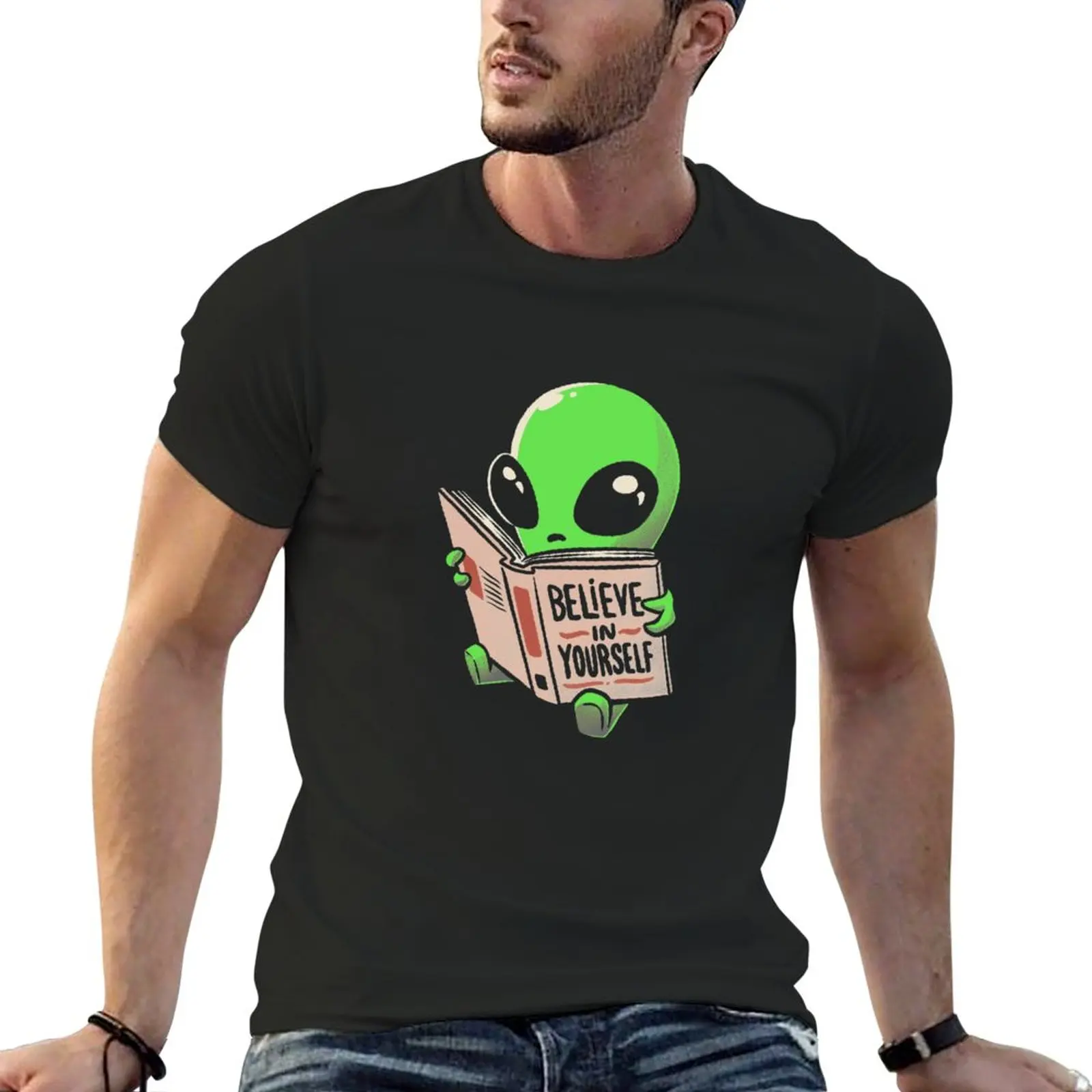New Believe in Yourself Funny Book Alien T-Shirt quick drying shirt t shirt man vintage clothes black t-shirts for men
New Believe in Yourself Funny Book Alien T-Shirt quick drying shirt t shirt man vintage clothes black t-shirts for men