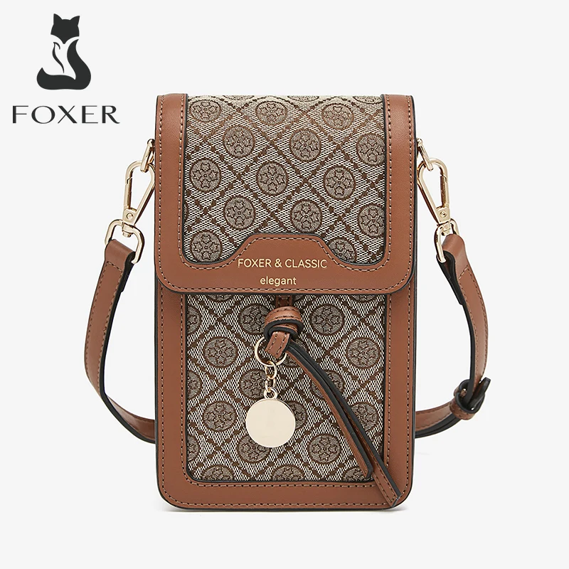 FOXER Summer Printing Women's PU Leather Phone Bag Small Shoulder Crossbody Bag Girl Fashion Monogram Female Flap Messenger Bag
FOXER Summer Printing Women's PU Leather Phone Bag Small Shoulder Crossbody Bag Girl Fashion Monogram Female Flap Messenger Bag