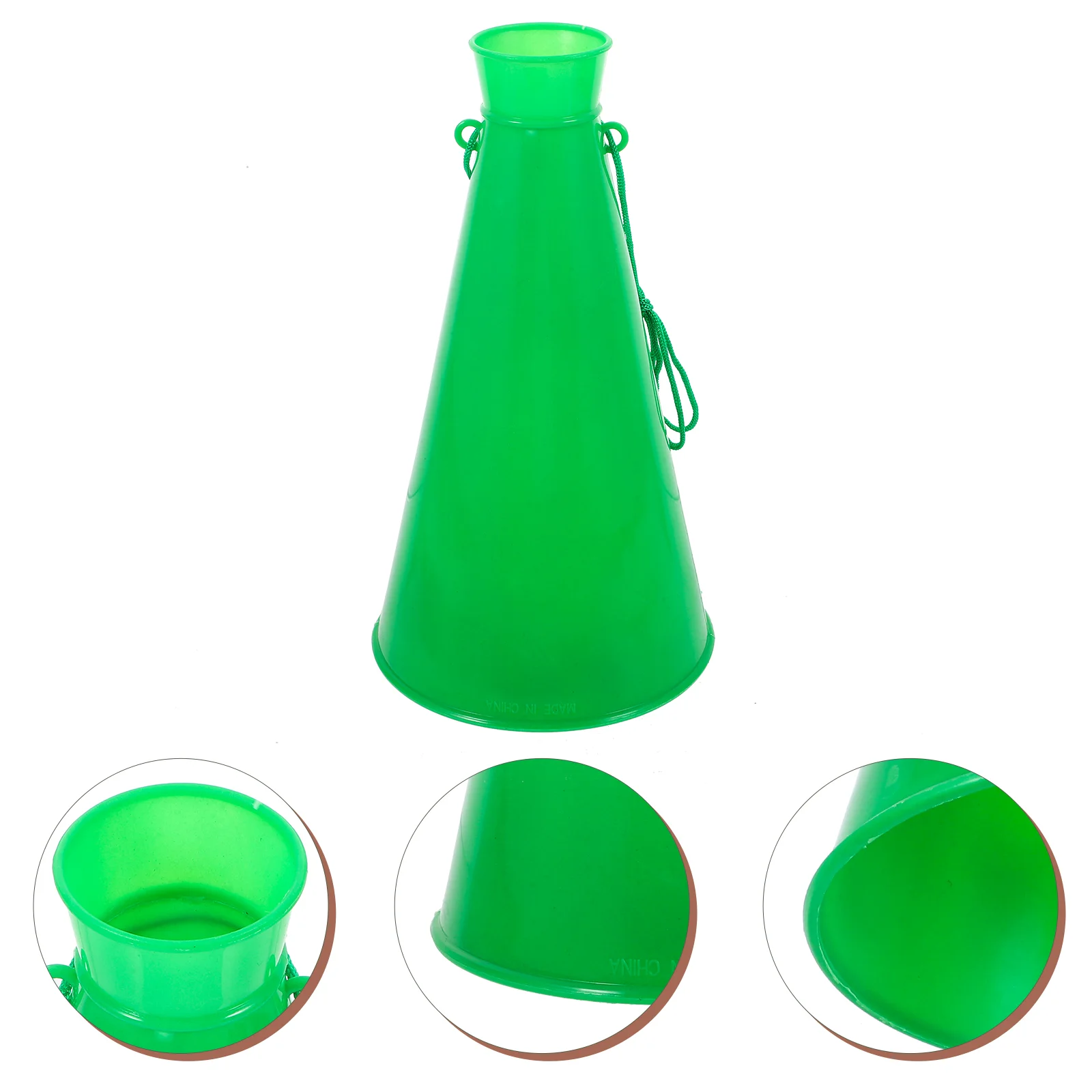 

Green Plastic Megaphone Cheer Megaphone Boost School Spirit Diy Cheerleading Megaphone Hearing Horn For Supersbowl Sports