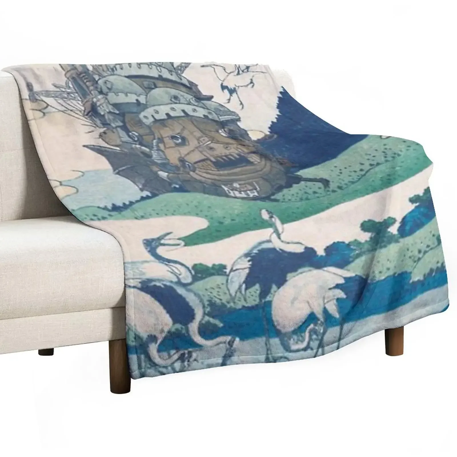 Howl's castle and japanese woodblock mashup Throw Blanket Stuffeds for winter Blankets
Howl's castle and japanese woodblock mashup Throw Blanket Stuffeds for winter Blankets