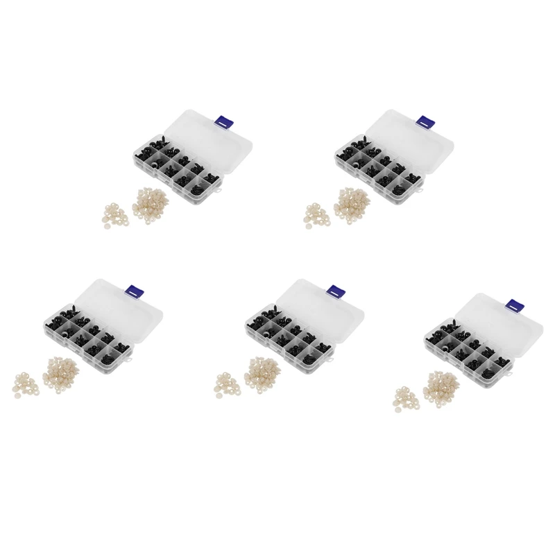 500 Pcs 6-12 Mm Plastic Safety Eyes, Black Safety Eyes Doll Making With 500 Pcs Washer For Toy Making DIY Crafts
500 Pcs 6-12 Mm Plastic Safety Eyes, Black Safety Eyes Doll Making With 500 Pcs Washer For Toy Making DIY Crafts