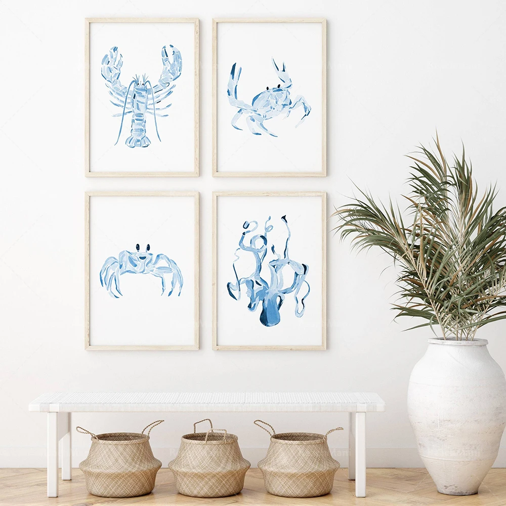 Watercolor ocean art prints, octopus, crab, lobster prints, sea life wall art, beach home decor prints, coastal art posters
Watercolor ocean art prints, octopus, crab, lobster prints, sea life wall art, beach home decor prints, coastal art posters