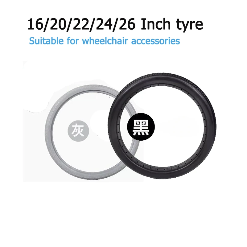 Wheelchair Accessories Tire 16 20 22 24 Inch Outer Solid 20x1 3/8 22x1 24x1 16x1.75 Non-pneumatic Rear Wheel
Wheelchair Accessories Tire 16 20 22 24 Inch Outer Solid 20x1 3/8 22x1 24x1 16x1.75 Non-pneumatic Rear Wheel