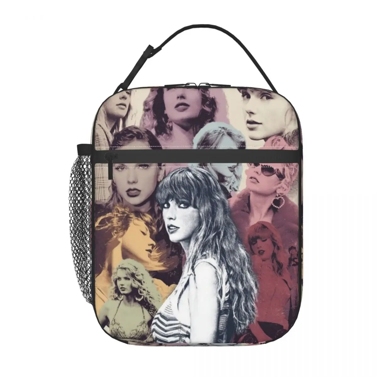 

Concert Movie Music Singer Taylor Eras Insulated Lunch Bag for Women Waterproof Thermal Cooler Lunch Box Beach Camping Travel