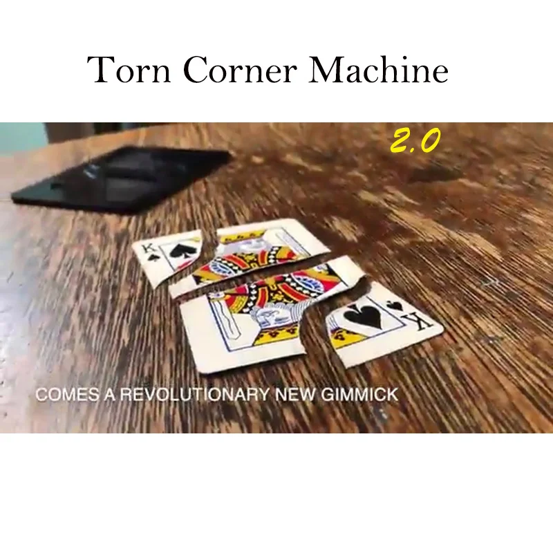 Torn Corner Machine 2.0 (TCM 2.0) Magic Tricks Magician Close Up Street Illusions Gimmick Props Funny Selected Card Torn Magia
Torn Corner Machine 2.0 (TCM 2.0) Magic Tricks Magician Close Up Street Illusions Gimmick Props Funny Selected Card Torn Magia