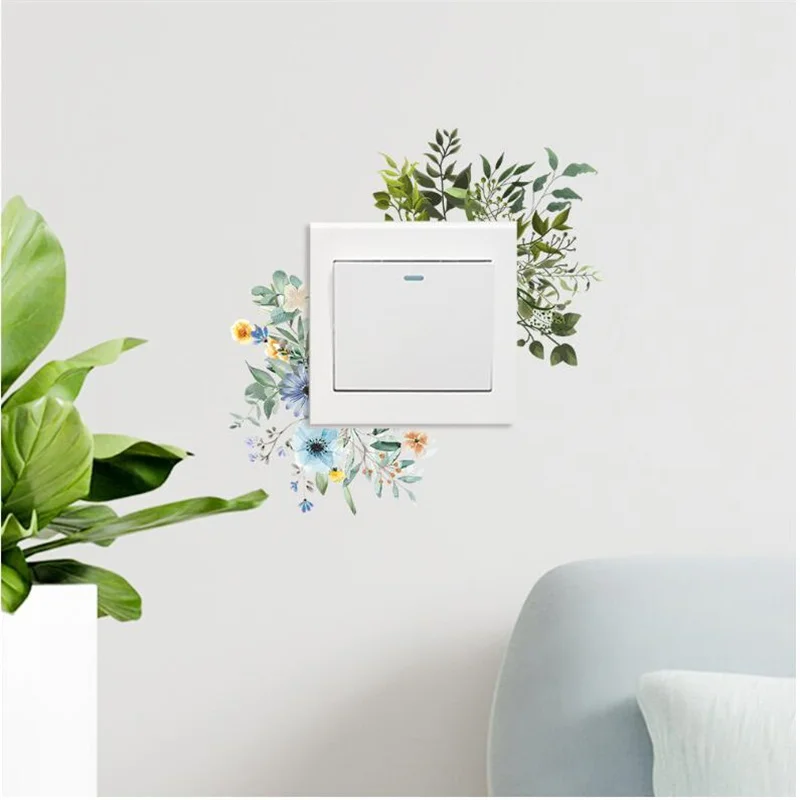 1PCS Style Home Decoration DIY Accessories Tropical Palm Flower Switch Stickers Greenery Leaves Wall Decals Rose Peony
1PCS Style Home Decoration DIY Accessories Tropical Palm Flower Switch Stickers Greenery Leaves Wall Decals Rose Peony