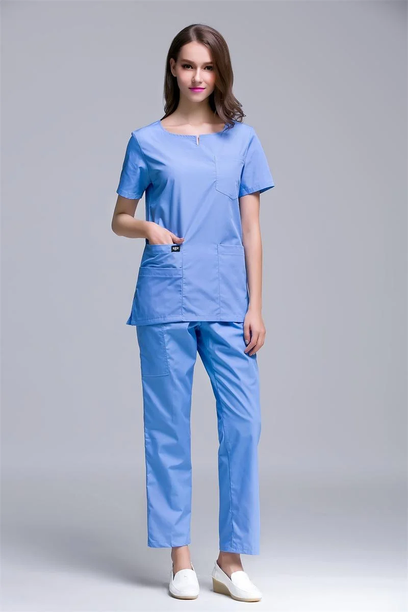 Wholesales Customized Women Scrubs Set Hospital Uniforms Tops Pant Solid Color Operating Suits Medical Nurses Accessories
Wholesales Customized Women Scrubs Set Hospital Uniforms Tops Pant Solid Color Operating Suits Medical Nurses Accessories