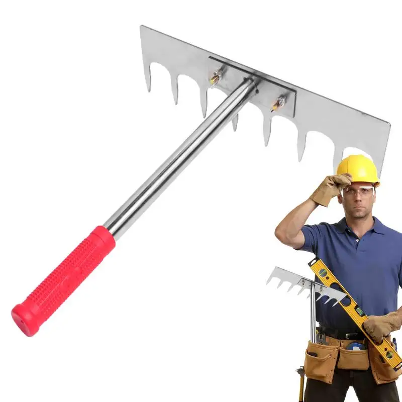 8 tooth Portable Tile Flat Ash Device Bricklayer Tile Leveler Leveling System Paving Floor Tile Tool Floor Tile Mortar Rake
8 tooth Portable Tile Flat Ash Device Bricklayer Tile Leveler Leveling System Paving Floor Tile Tool Floor Tile Mortar Rake