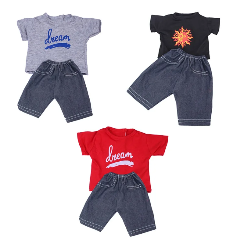 Аксессуары для кукол, 18 дюймов, футболка и шорты для кукол, 43 см
Аксессуары для кукол, 18 дюймов, футболка и шорты для кукол, 43 см