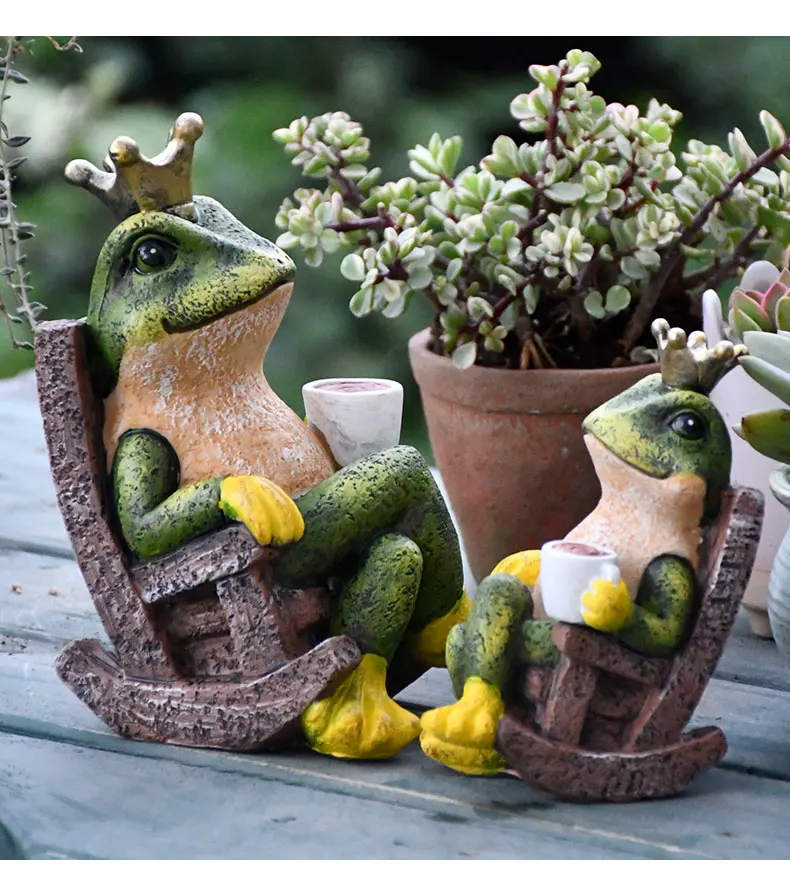 Garden Decoration Frog Ornament Drinking Coffee Simulation Animal Sculpture Creative Small Desktop Layout Balcony Landscaping
Garden Decoration Frog Ornament Drinking Coffee Simulation Animal Sculpture Creative Small Desktop Layout Balcony Landscaping