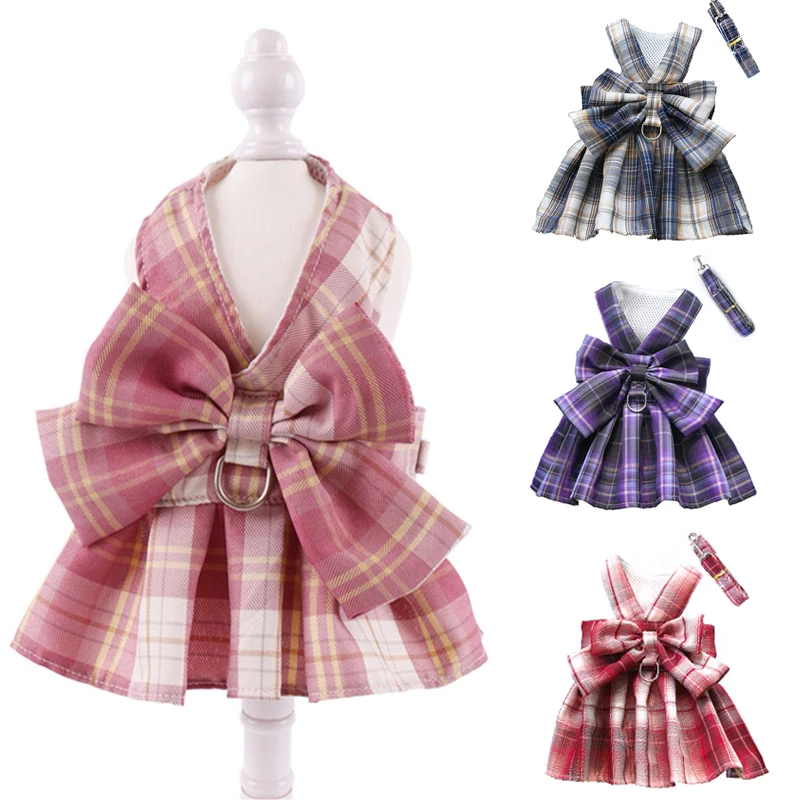 Bow Dog Collar Skirt Cute Pet Harness with Breast Strap Traction Rope Cat Dogs Clothes Harness Vest Princess Tutu Dress Skirt
Bow Dog Collar Skirt Cute Pet Harness with Breast Strap Traction Rope Cat Dogs Clothes Harness Vest Princess Tutu Dress Skirt