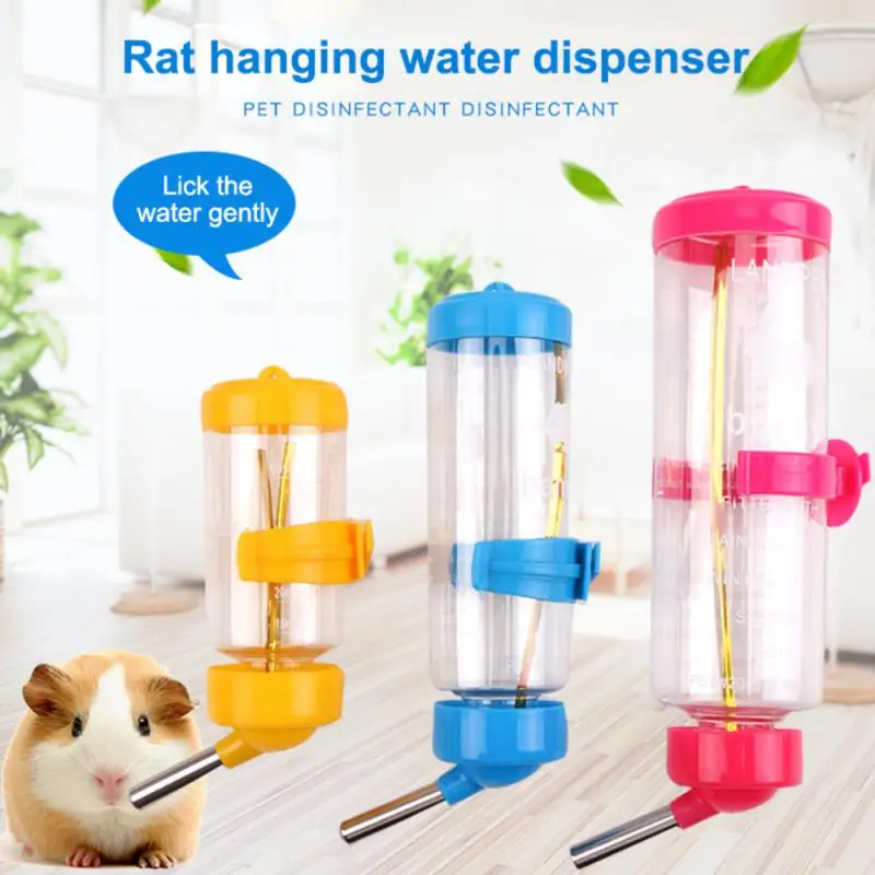 

Hamster Drinker Hanging Water Dispenser Feeder Plastic Water Feeder Food Bowl For Guinea Pig Rabbit Feeding & Watering Supplies