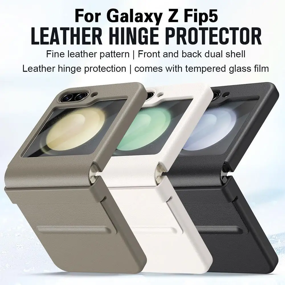 Ultra-Thin All-inclusive Case for Samsung Galaxy Z Flip 5 Flip5 Case With Leather Hinge Protective Shockproof Cover For Z Flip5
Ultra-Thin All-inclusive Case for Samsung Galaxy Z Flip 5 Flip5 Case With Leather Hinge Protective Shockproof Cover For Z Flip5