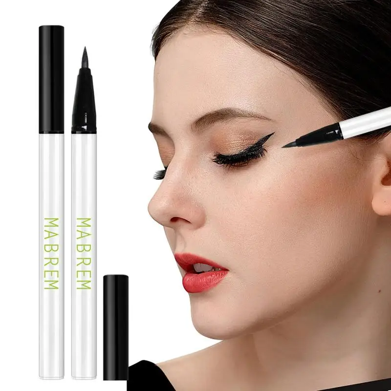 

Black Liquid Eyeliner Waterproof Smudgeproof Eyeliner Pencil Long-Lasting Liquid Eye Liner Pen Quick-Dry No Blooming Cosmetics