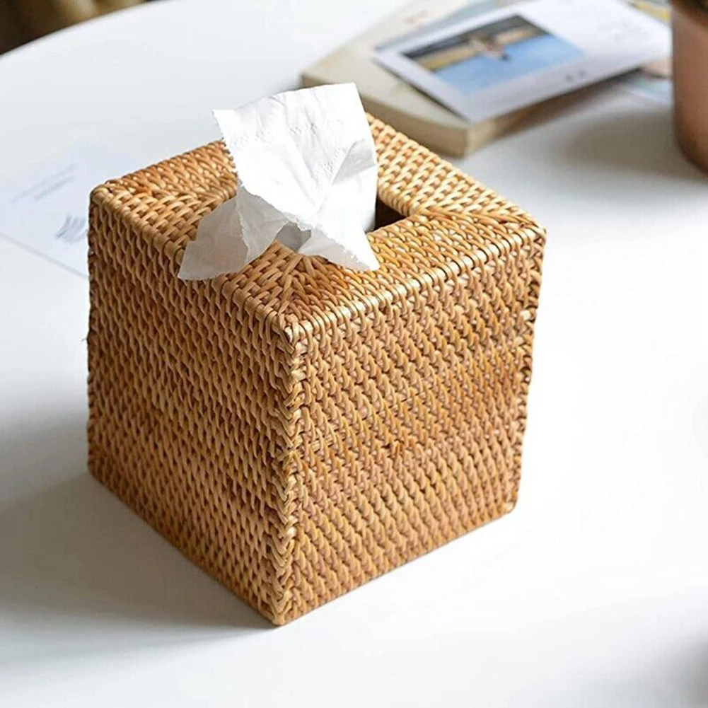 Square Rattan Wicker Woven Paper Storage Box Tissue Box Tissue Holder Napkin Cover Napkin Dispenser Desktop Decor 2024
Square Rattan Wicker Woven Paper Storage Box Tissue Box Tissue Holder Napkin Cover Napkin Dispenser Desktop Decor 2024