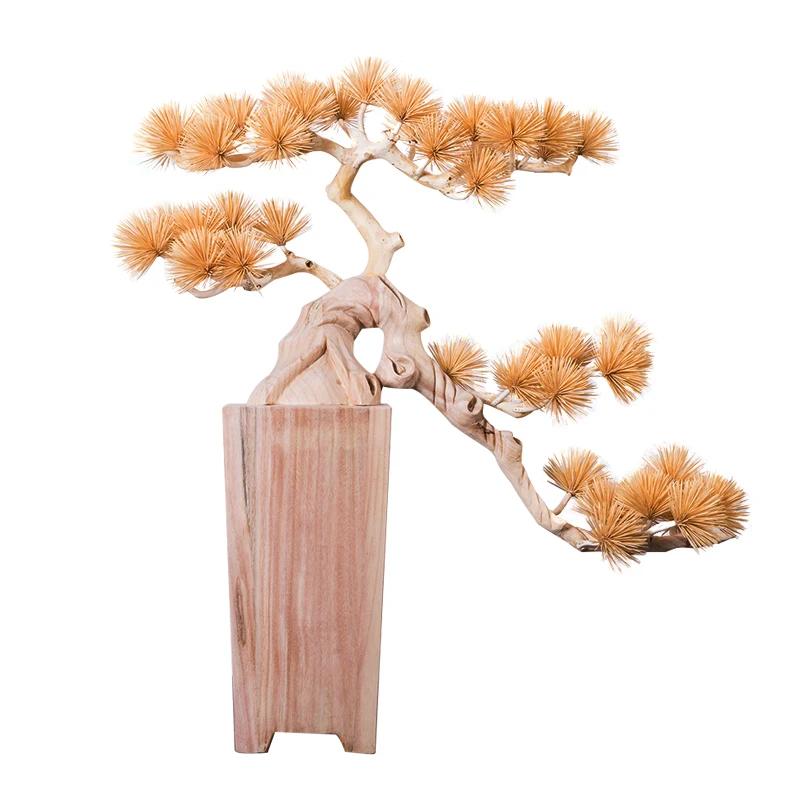 Simulation of welcome pine floor decoration New Chinese model room art installation lucky decorations
Simulation of welcome pine floor decoration New Chinese model room art installation lucky decorations