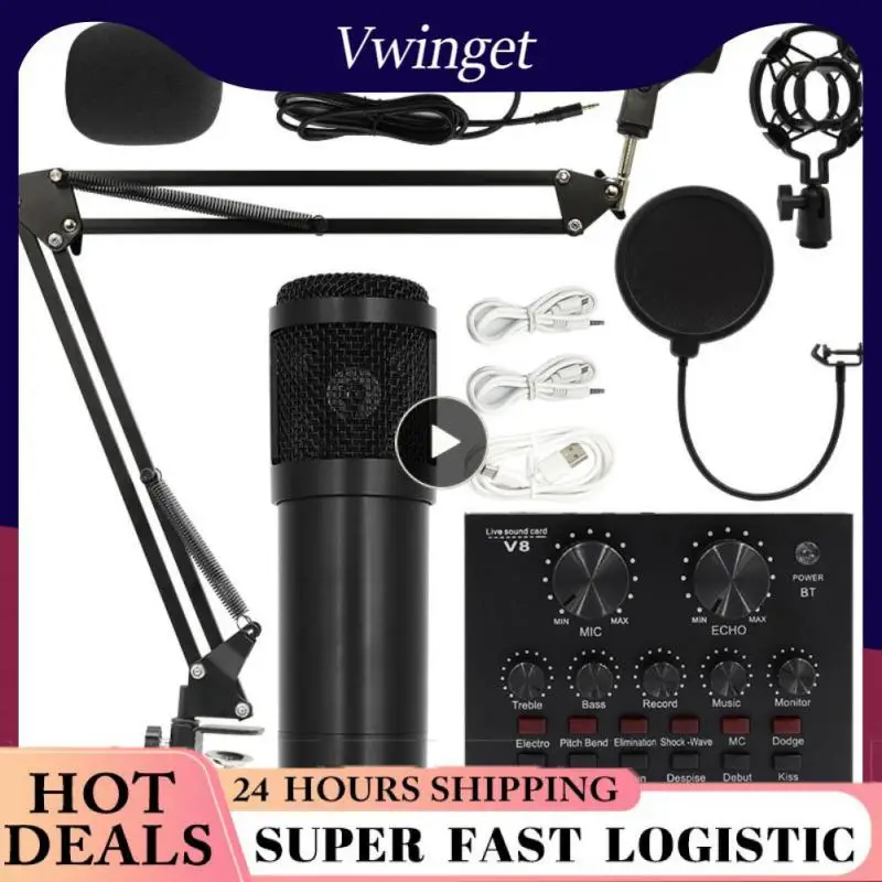 Профессиональный конденсаторный микрофон, Студийный микрофон для записи звука, для компьютера, KTV, трансляций, геймеров, караоке
Профессиональный конденсаторный микрофон, Студийный микрофон для записи звука, для компьютера, KTV, трансляций, геймеров, караоке