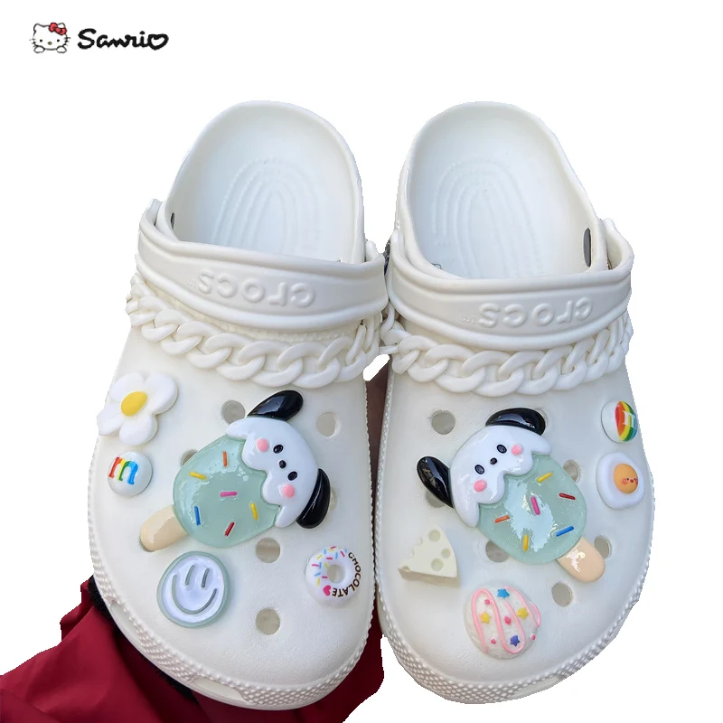 1Set Cute Sanrio Hole Shoe Decorations Kawaii Pachacco Cartoon Anime Charms Accessories Shoe Buckle Boy Girl DIY Gift 2023
1Set Cute Sanrio Hole Shoe Decorations Kawaii Pachacco Cartoon Anime Charms Accessories Shoe Buckle Boy Girl DIY Gift 2023