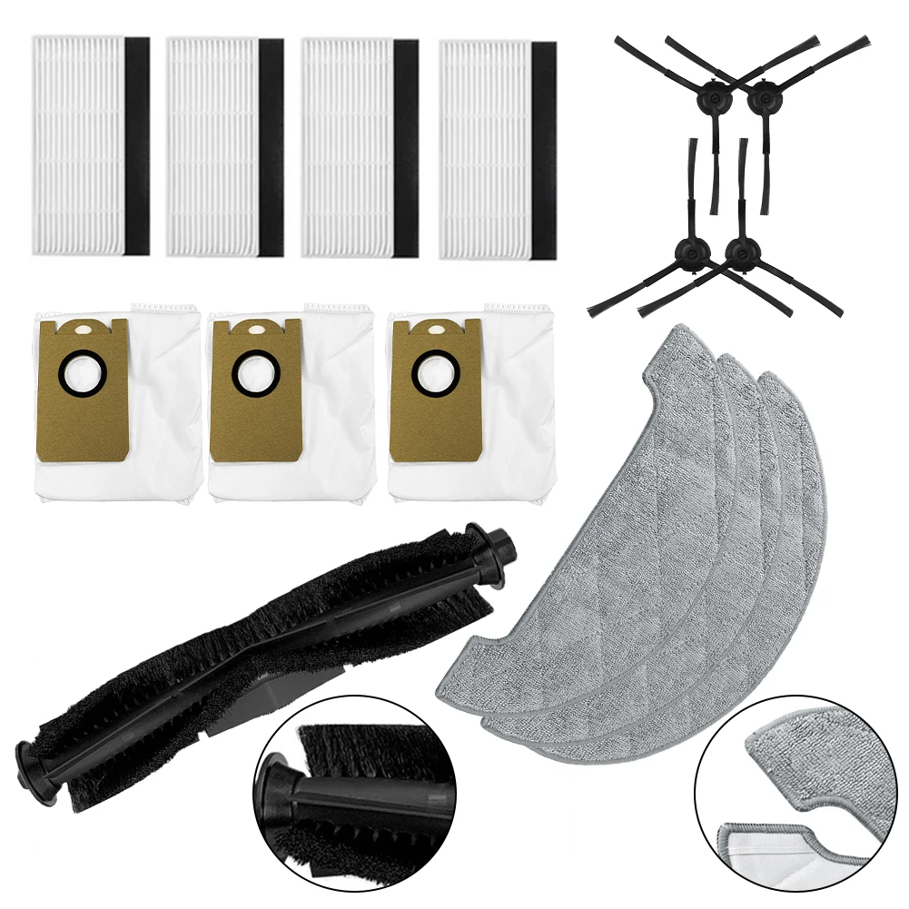 For AIRROBO T10+ Sweeper Accessory Kit (3 Mop Pads + 3 Dust Bags + 1 Main Brush + 4 Side Brushes + 4 Filters) Household Supplies
For AIRROBO T10+ Sweeper Accessory Kit (3 Mop Pads + 3 Dust Bags + 1 Main Brush + 4 Side Brushes + 4 Filters) Household Supplies