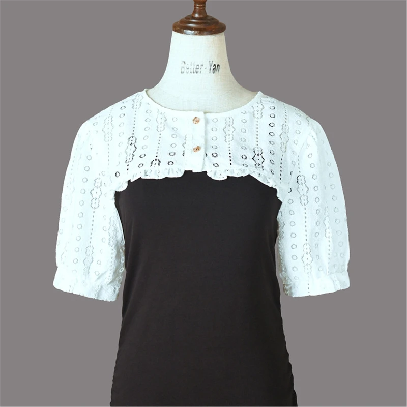 

New Women's Small Shawl Fashion Lace False Collar Half Tops Collar for Autumn Winter