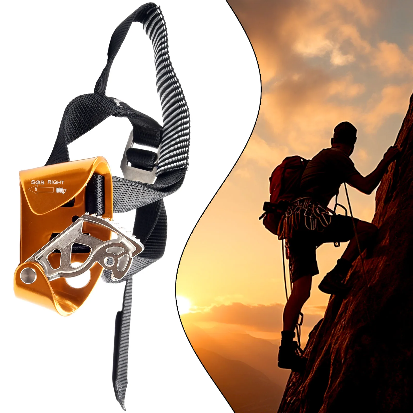 1pc Foot Climbing Ascender Adjustable Buckle With Automatic Mud Drainage Groove Tree Rigging Gear Equipment Climbing Hardware
1pc Foot Climbing Ascender Adjustable Buckle With Automatic Mud Drainage Groove Tree Rigging Gear Equipment Climbing Hardware