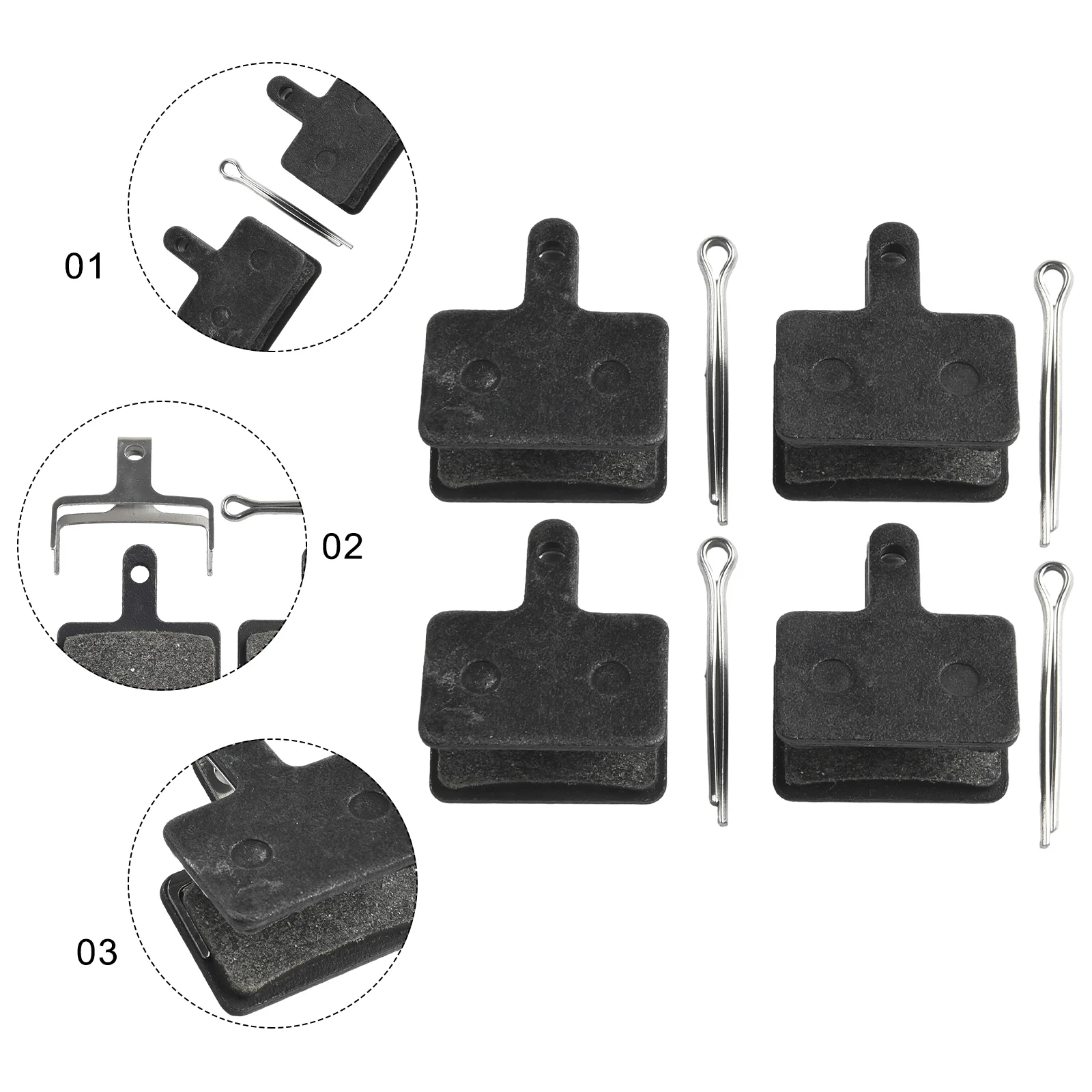 Improve Your Bike's Braking Performance With 4 Sets Of B01S Resin Disc Brake Pads For Shimano BR M315 M355 M375 M395
Improve Your Bike's Braking Performance With 4 Sets Of B01S Resin Disc Brake Pads For Shimano BR M315 M355 M375 M395