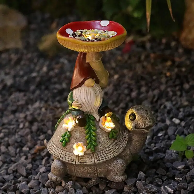 Solar Turtle Garden Statue Garden Dwarf Ornament Courtyard Turtle Bird Feeder Resin Craftsmanship 300mA Efficient For Fish Pond
Solar Turtle Garden Statue Garden Dwarf Ornament Courtyard Turtle Bird Feeder Resin Craftsmanship 300mA Efficient For Fish Pond
